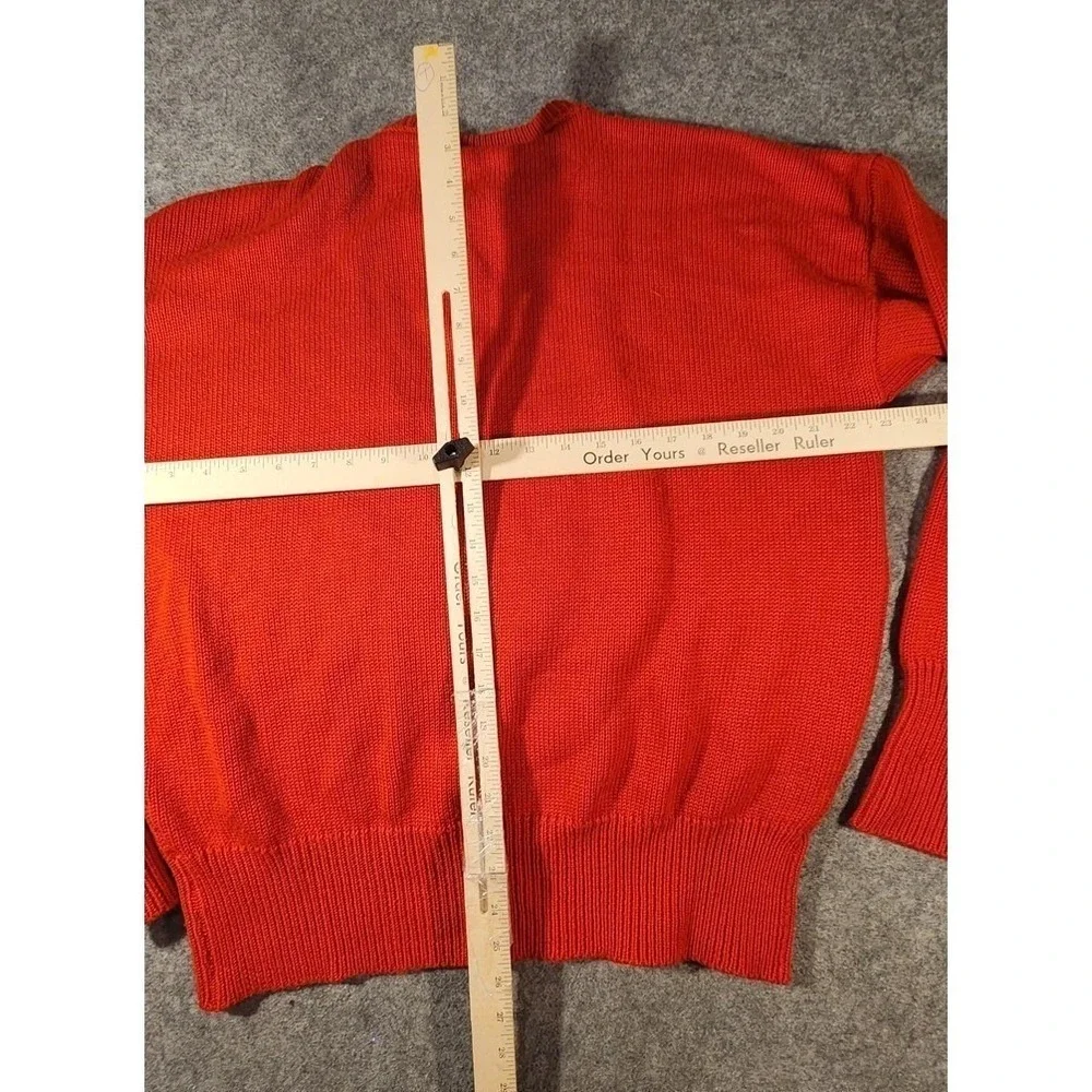 Vintage Christmas Tree Sweater IntarsiMens Large Merino Wool Holiday Pullover UK